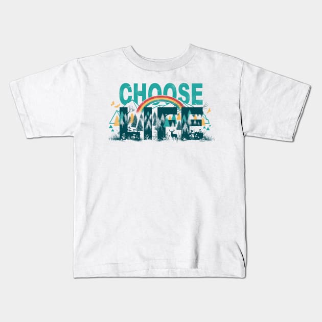 Choose to Live the Life Kids T-Shirt by Vincent Trinidad Art